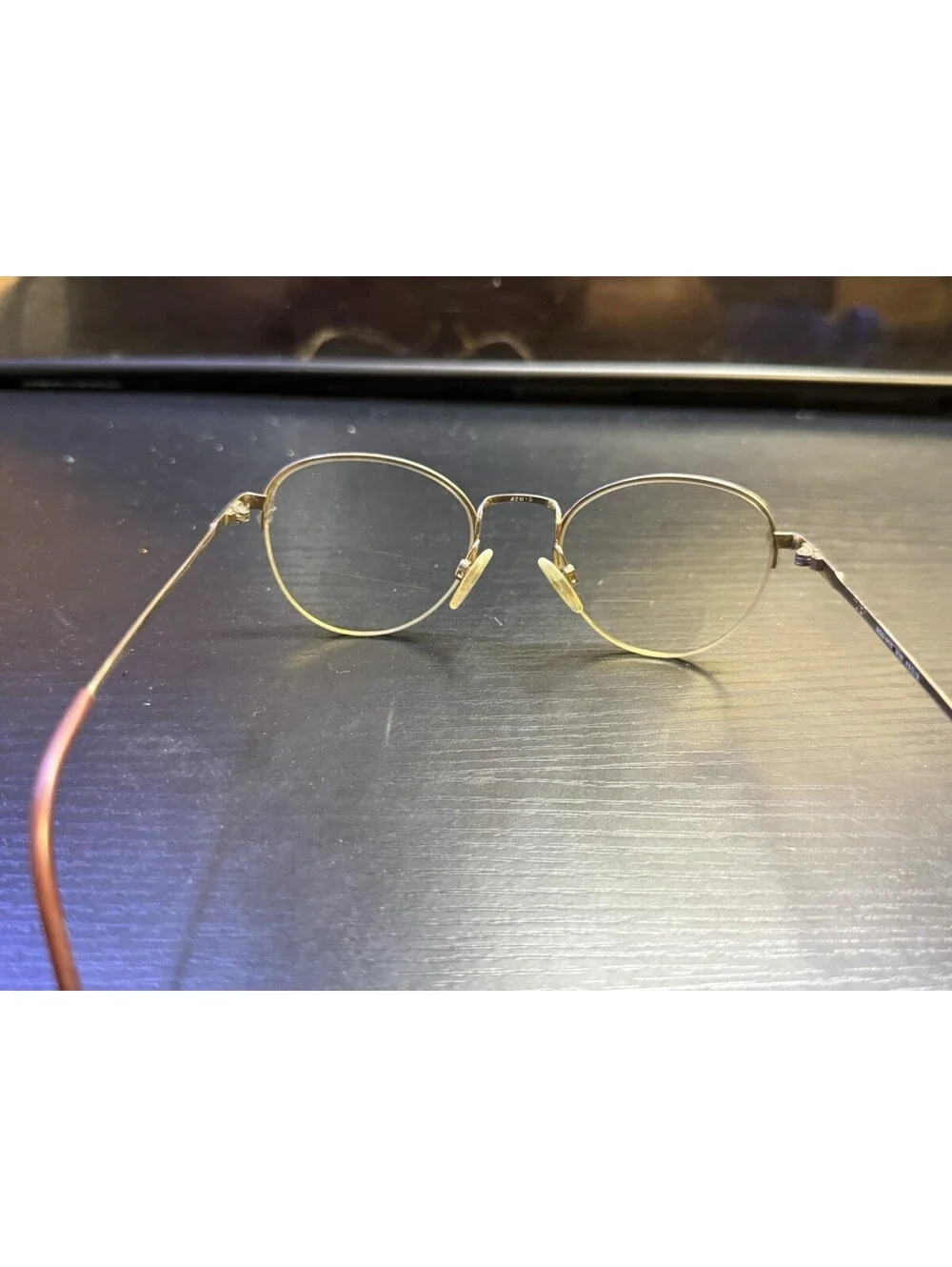 Vintage Tura 908 WIN 49-19 Eyeglasses Frames Brown Gold Japan 135mm